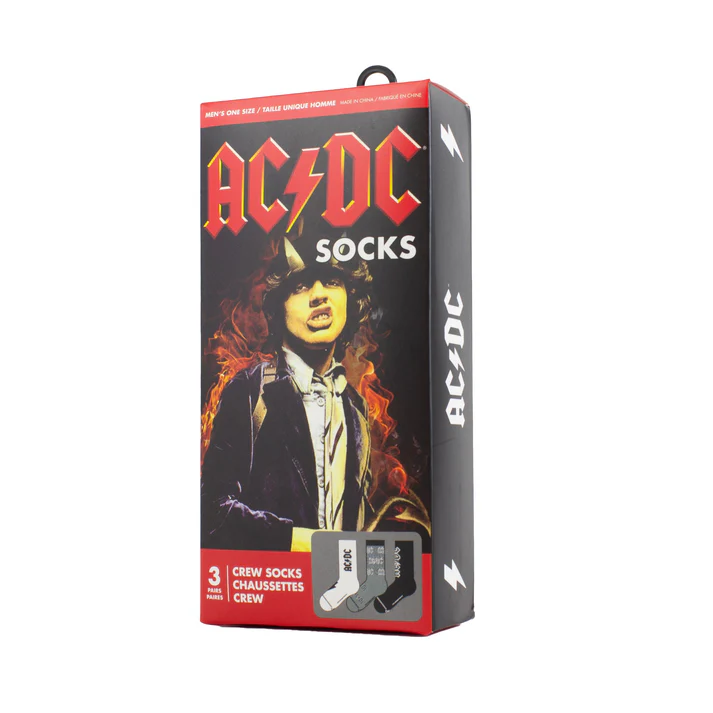 AC/DC - Socken Gift Box, 3 Paar